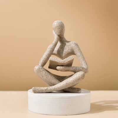 Creative Aesthetic Character Reading Thinker Decoration for Living Room Study...
