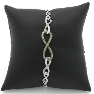 LeVian 14K Weißgold 0 59ctw Pave Diamant Unendlichkeit Glieder Bolo Armband #JB552 1