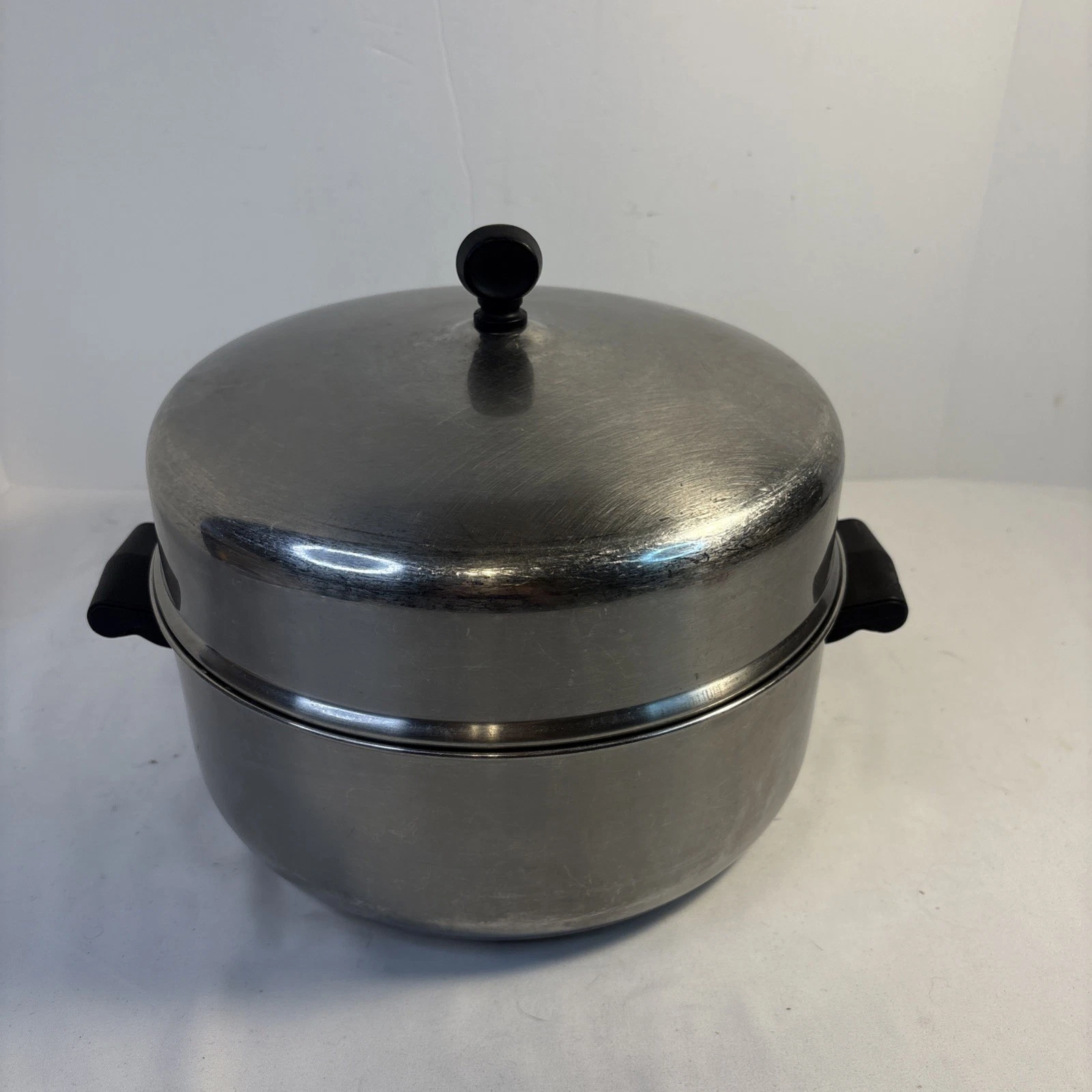Vintage Farberware 5 Quart Aluminum Clad stainless steel dutch oven