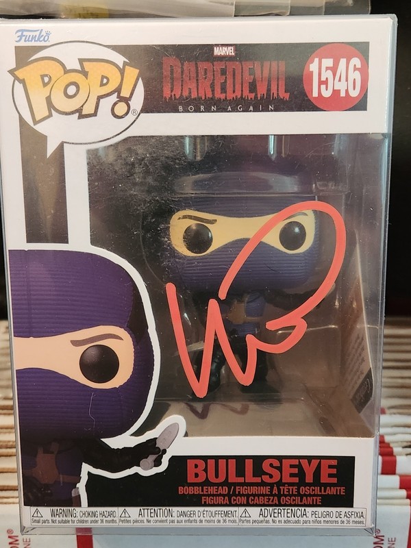 Wilson Bethel Autographed Bullseye Funko Pop With Certification