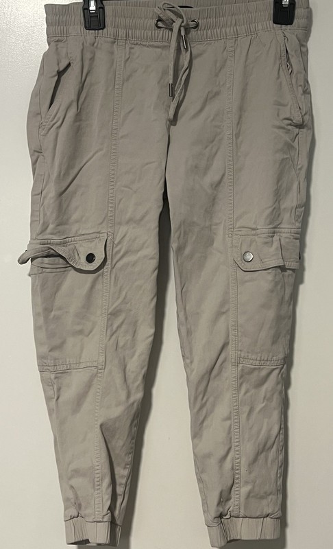 Banana Republic Womens Tan Pockets Straight Leg Cargo Pants Size Petite XS