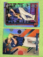 2025 TOPPS Baseball 2 Card Richard Fitts Refractor Lot (RC) - Chrome & Finest