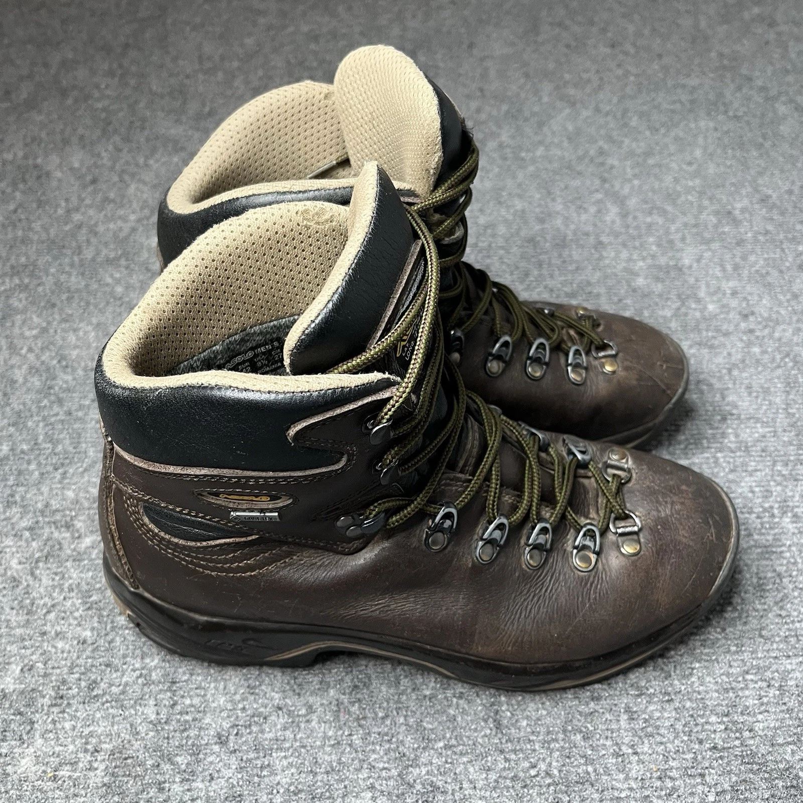 Asolo TPS 520 GV Gore-Tex Hiking Boots Mens 8.5 Brown Leather Waterproof Lace Up