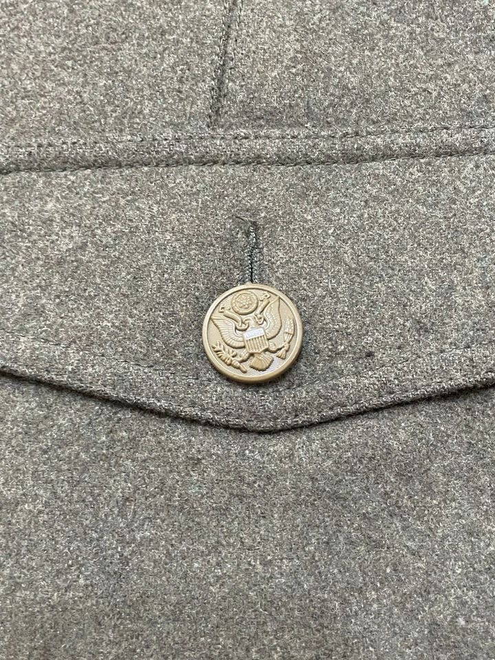 Cockpit USA Military Wool Blend Jacket Men's M WWII Style Map Green Lucky - Image 4 of 4