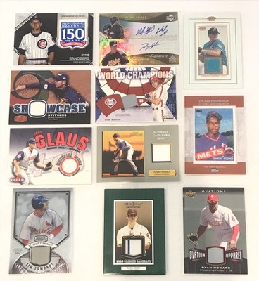 Lot of 11 2001-2019 Topps Upper Deck Baseball Relic Cards - Loaded w/ HOF ers  