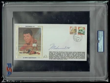 Muhammad Ali signed autograph auto 5x9 Postal Envelope PSA Jumbo Slabbed
