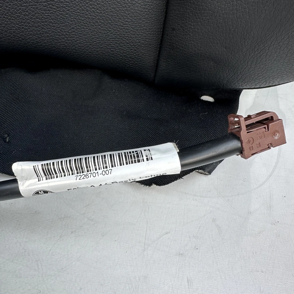 BMW F07 535i 2011 2012 2013 10 vías asiento delantero izquierdo respaldo superior cojín OEM Foto 3 de 4