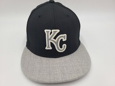 Kansas City Royals New Era 59Fifty Fitted 7 1/8 Hat Cap MLB Baseball Black Gray