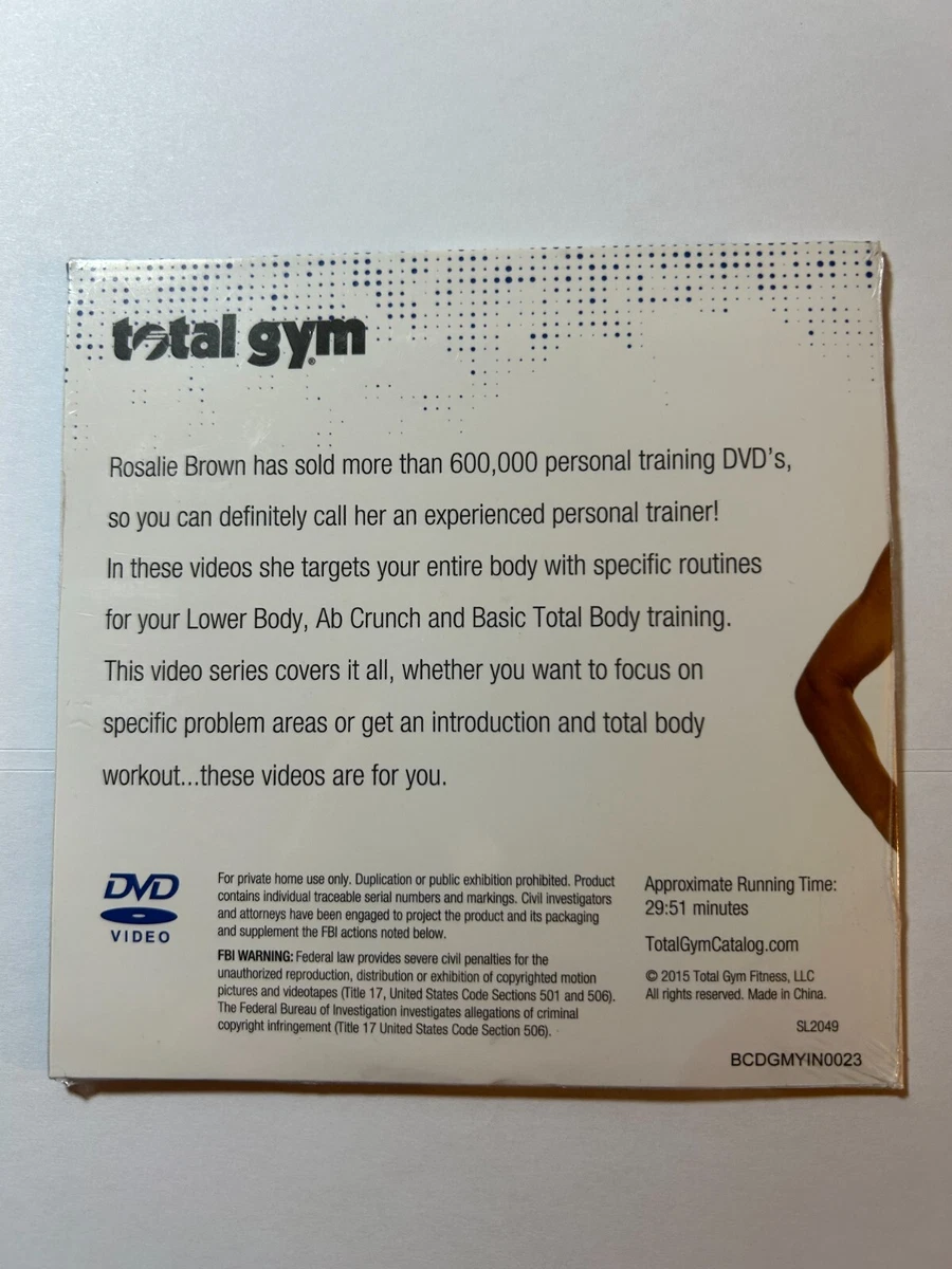 Total Gym Total Body Workout DVD Rosalie Brown eBay