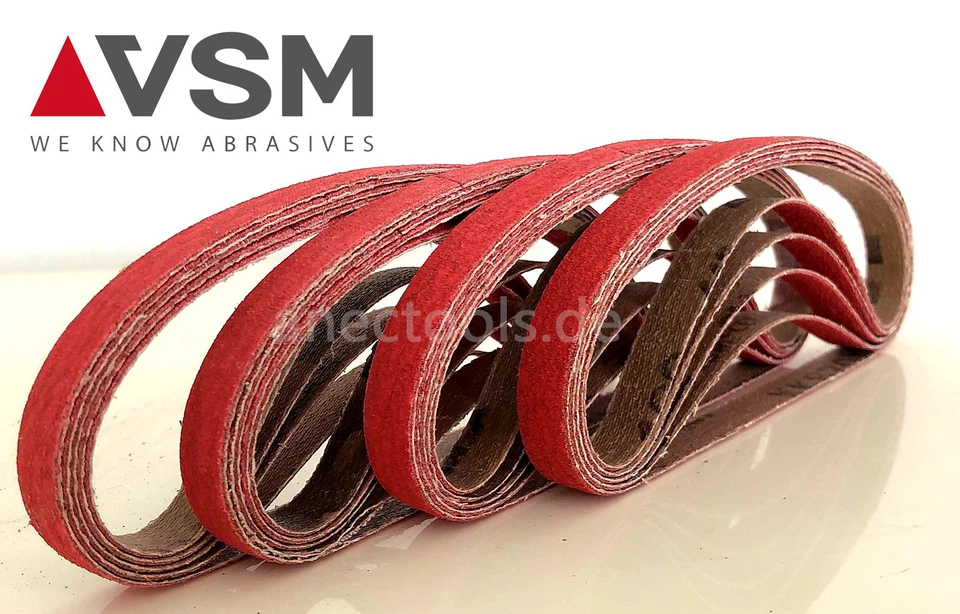 30 Stück 10x330 VSM XK870X SCHLEIFBÄNDER KERAMIKKORN GEWEBEBÄNDER SCHLEIFBAND