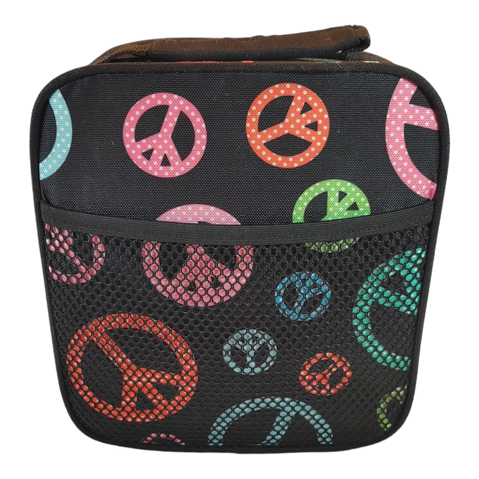 Bolsa de almuerzo Pottery Barn para adolescentes aislada -MSR PEACE SIGN-Almuerzo escolar o de trabajo Foto 3 de 4