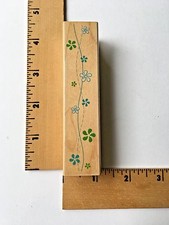 Hero Arts Rubber Stamp - Wavy Pinwheel Flower Border - F3794 - NEW