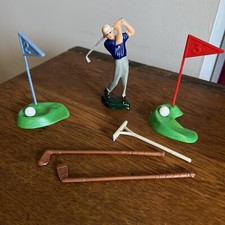 Vintage Wilton Golf Figure Plastic 1972 cake topper masters retirement 10 Pieces