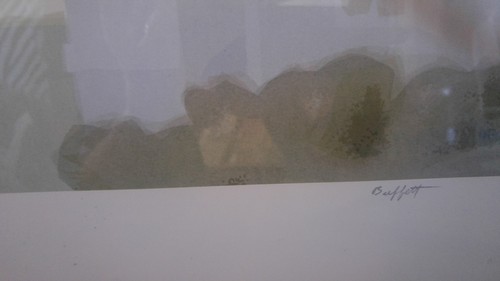 Rara stampa serigrafica "Hollywood" dell'artista William Buffett firmata, da collezione - Foto 3 di 5