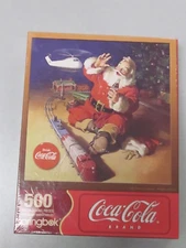 Sealed Springbok 500pc Puzzle JOLLY JUNCTION Coca-Cola Santa Train (1JIG02502)