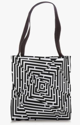 Optical Illusion Maze Tote Bag 16'' x 16'' Ships FREE!