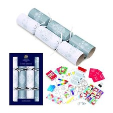 Tom Smith  12.5" Silver Deluxe Family Christmas Crackers 8 Pack
