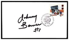 JOHNNY BOWER AUTOGRAPH HOF NY RANGERS 1992 NHL 75TH FIRST DAY ISSUE DECEASED