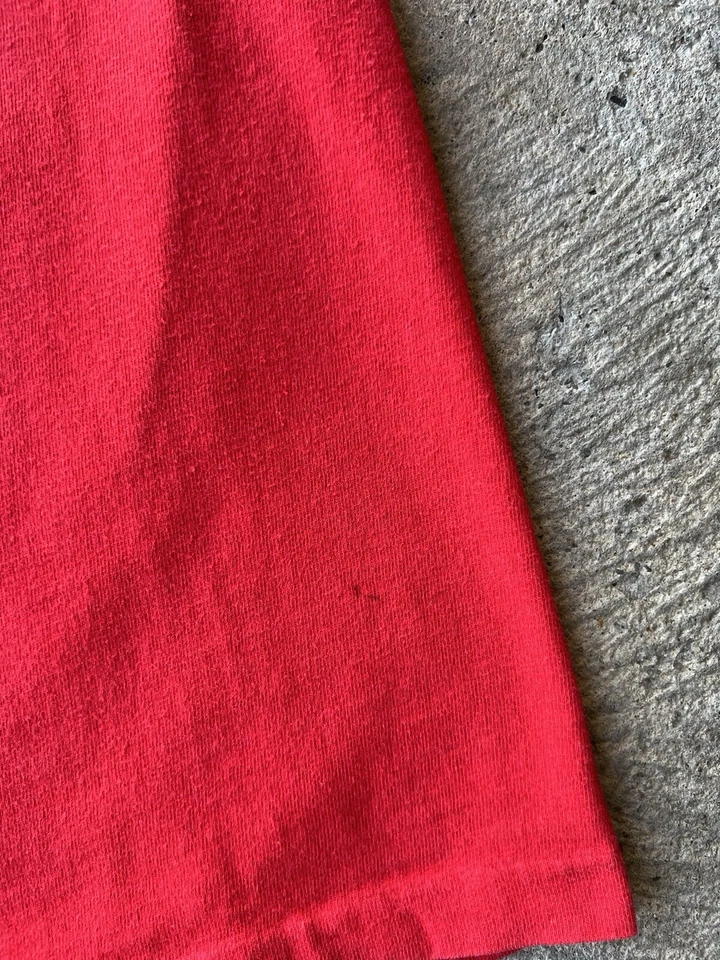 Camisa vintage LIKE COLA conquista puntada única años 80 para hombre pequeña manga corta RARA Foto 4 de 4