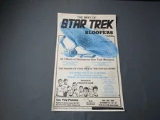 Best of STAR TREK BLOOPERS POSTER 11x17 Live Event Cal Poly Pomona 1990