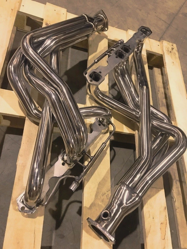 85-91 FOR Chevy Corvette C4 Stainless Long Tube Exhaust Headers Manifolds L98350 - Image 4 of 4