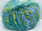 Berlini Bunny Soft Yarn #80 Seascape 50g 98y Blue Green Puffy Long Short Eyelash