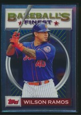 2020 Topps Baseball's Finest Flashbacks #158 Wilson Ramos Mets