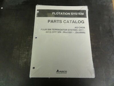 AGCO AG-CHEM Four Bin Terragator System Flotation System Parts Catalog