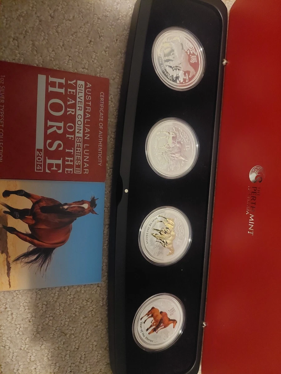 The Perth Mint 2014 Australian Lunar Silver Bullion Coins for sale