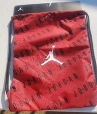 Nike Air Jordan Jumpman Drawstring Backpack School Sports Gym Book Bag Sack Red