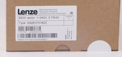 E82EV751_2C 1PC NEW LENZE E82EV751K2C INVERTER 8200 Vector 1~240V 0.75kW