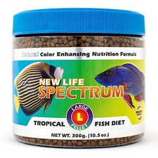 New Life Spectrum TROPICAL FISH Large Pellets 300g Color Enhancing Fish Food