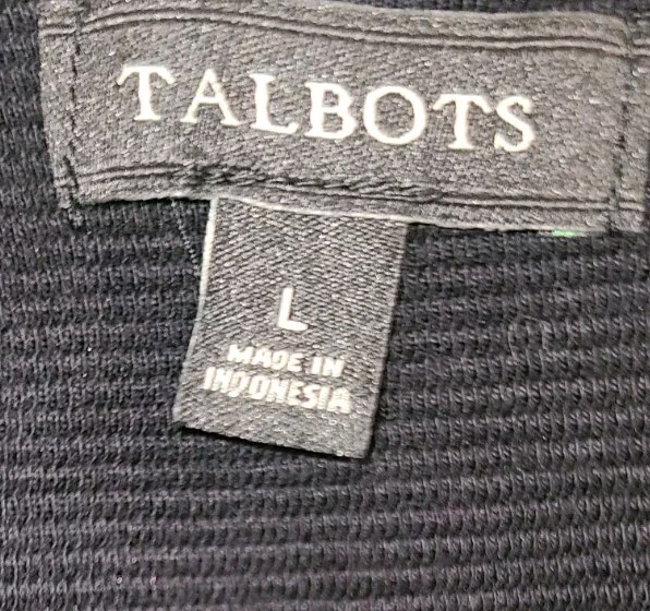 Talbots Ribbed Sleevless Black Swing Bottom Dress… - image 3