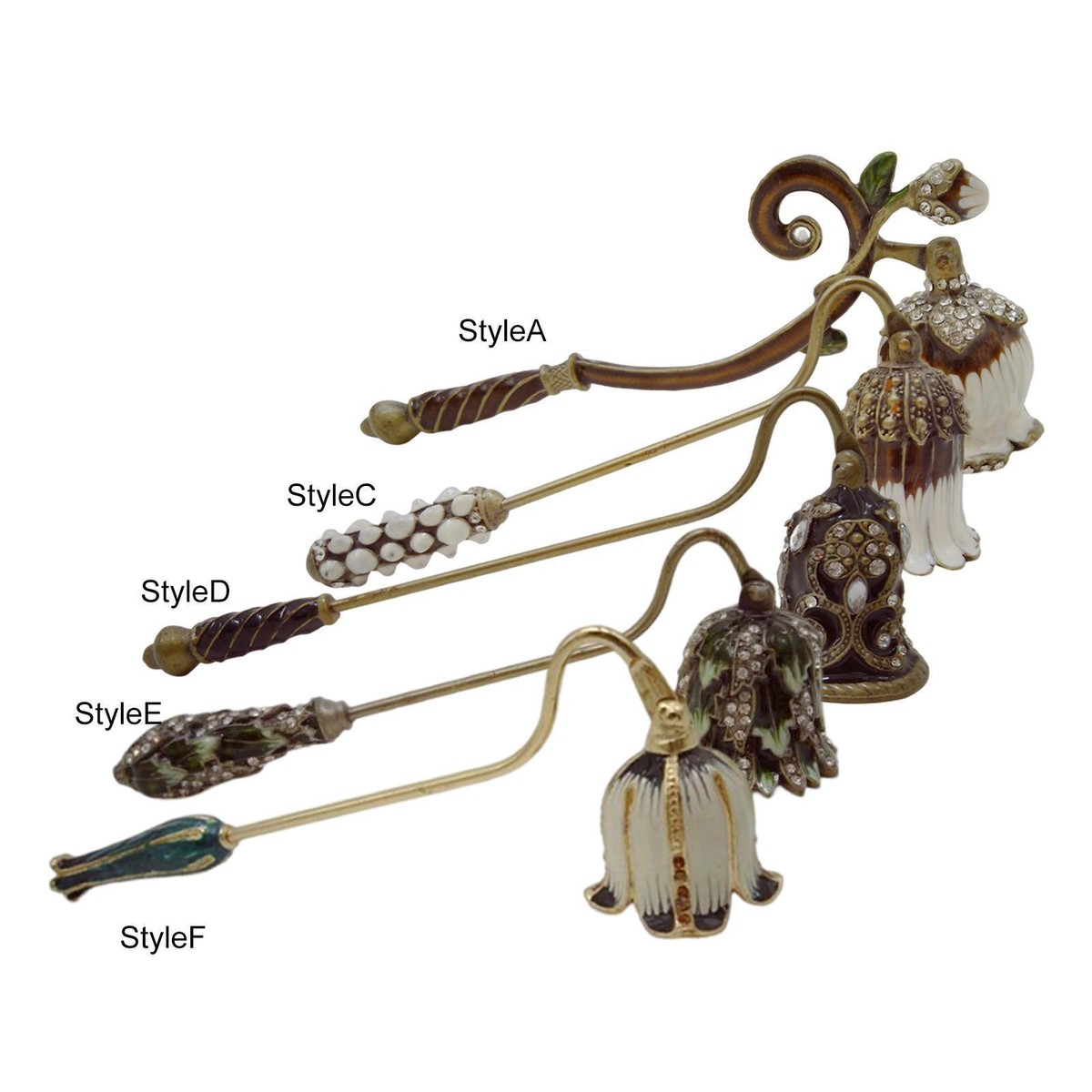 BGCTM Kerzenlöscher Royal - Metall Mit Perlen Türkis