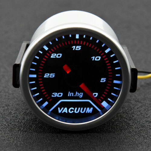 52mm Universal Car Vacuum Gauge -30~0 in.Hg Meter Auto White LED Pointer Gauge - Picture 4 of 12