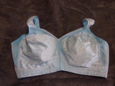 Playtex Blue Unpadded Plus Size Bra Lingerie 44DDD style 4693