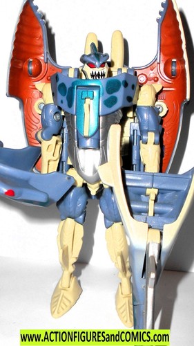 Transformers Beast Wars 1996 CYBERSHARK complete FULL CARD 1997 vintage shark - Picture 6 of 12
