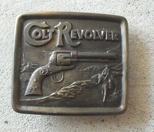 colt revolvers belt buckle