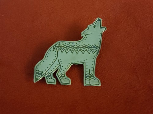 Sterling Silver Coyote Pin