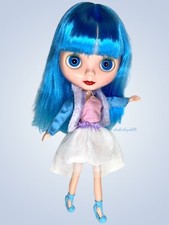 Neo Blythe Clone Factory Doll Icy 12 Inch Blue Hair With Clothes And Shoes