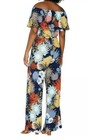 G.I.L.I. Regular Off The Shoulder Jumpsuit Navy Multi 3X A302132 — photo 2