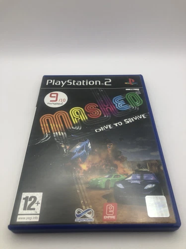Mashed Drive To Survive Sony Playstation PS2 W/Manual Retro PAL 2004 #0263