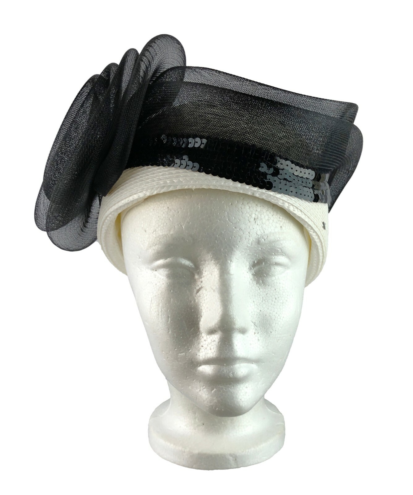 Vintage Mr. Hi's Fancy Church Hat White 