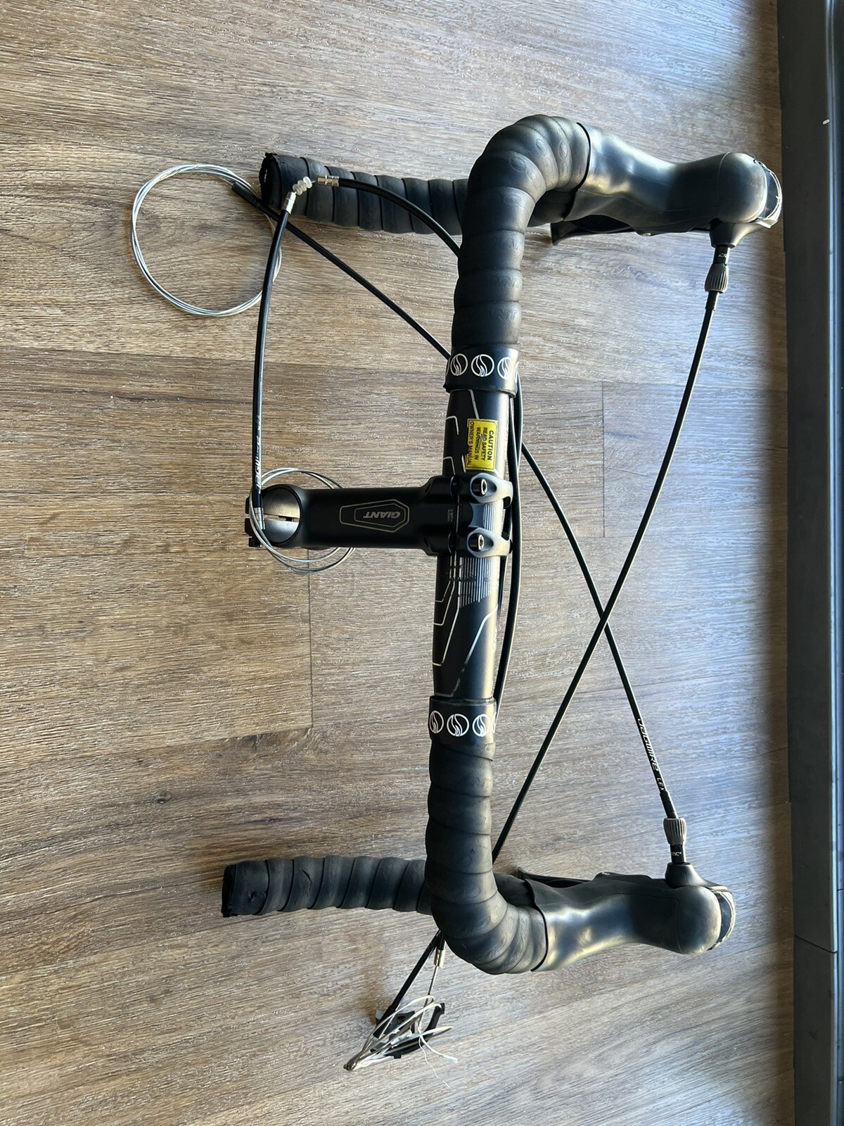 Giant Road Drop Bar, Stem, With Shimano Claris STI 3x8 Shifter Set And All Cable