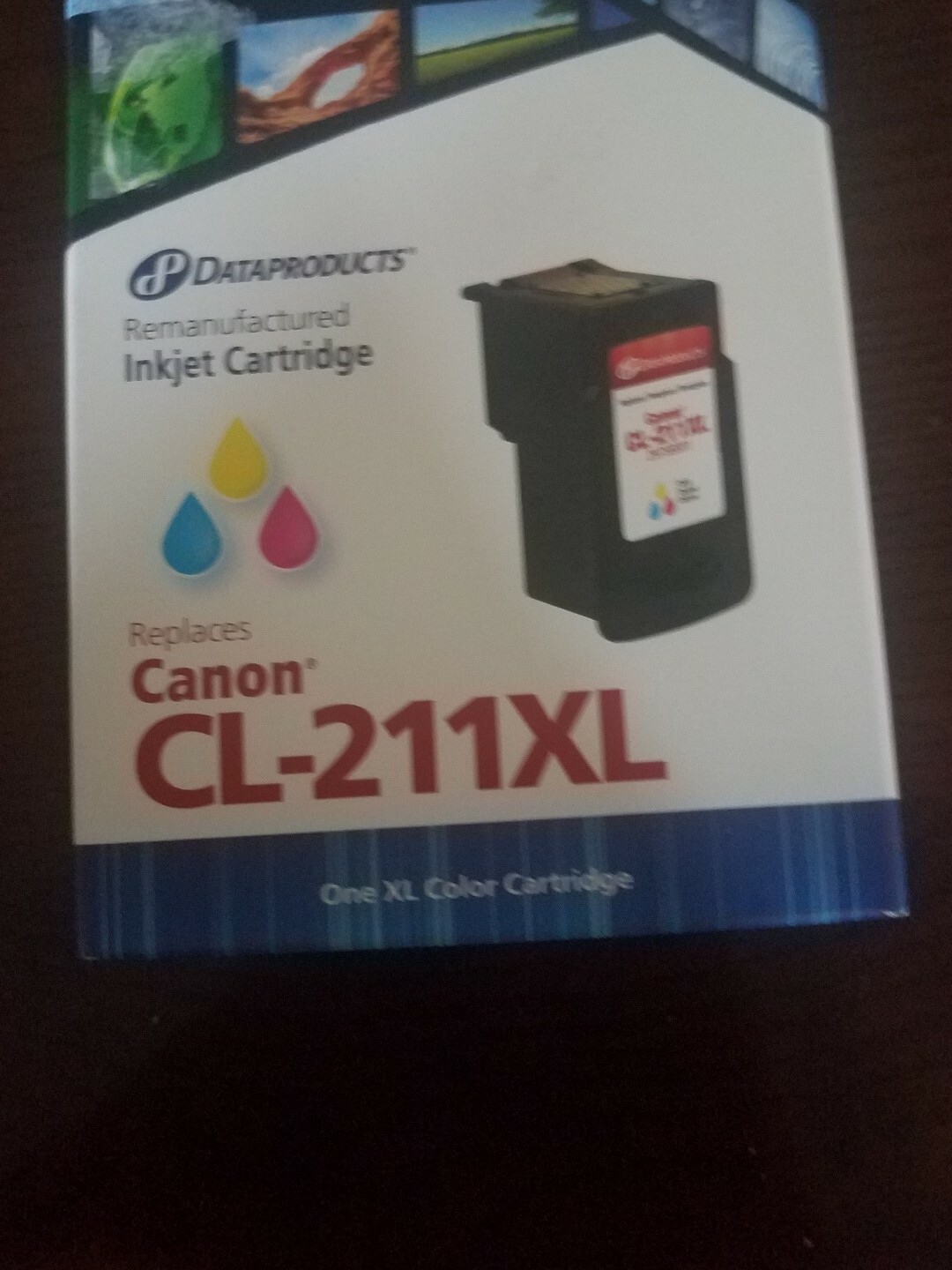 DATAPRODUCTS CL-211XL REMANUFACTURED CANON COLOR INK CARTRIDGE C-Y-M SEALED!