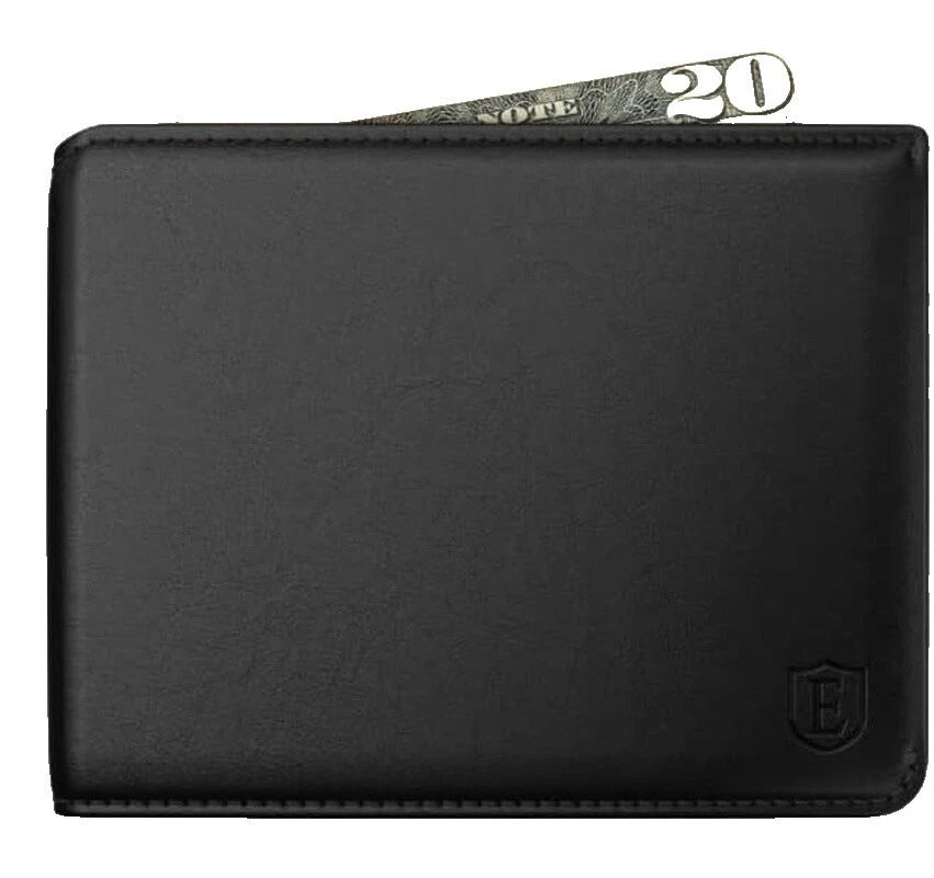 Leather Sports Black Wallets for Men
