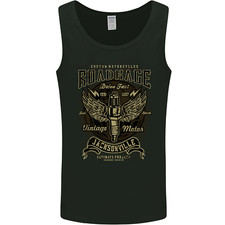 Motorcycle Road rage Motorbike Biker Mens Vest Tank Top