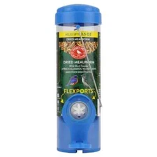 Perky-Pet 388F Dried Mealworm Bird Feeder with Flexports