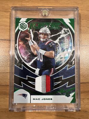 2021 Elements Electric #ELE-MJO Mac Jones RC Patch #/10 New England Patriots
