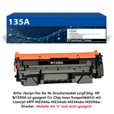 1PK XXL Toner für HP W1350A 135A LaserJet MFP M234sdn M234sdn M234sdw mit chip